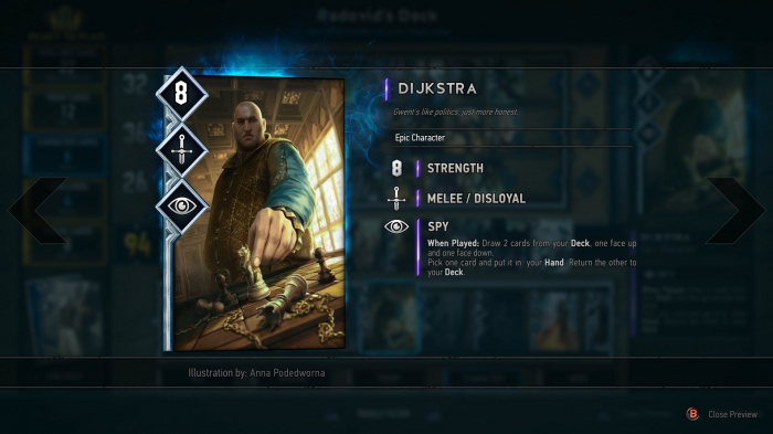 Gwent: The Witcher Card Game обзор