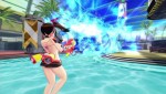 Senran Kagura: Pech Beach Splash - полуголые девушки пытаются сорвать друг с друга купальники с помощью различных видов водяного оружия