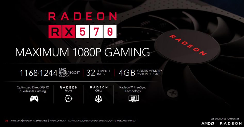 AMD RX 550, RX 560 и RX 570