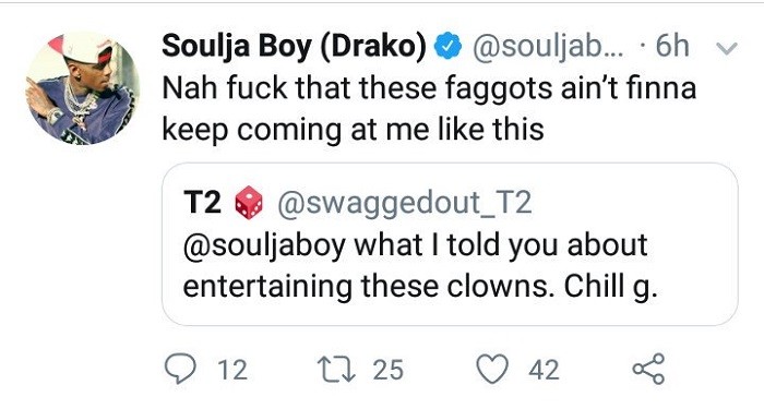 Рэпер Soulja Boy заявил, что не боится Nintendo и обматерил критиков