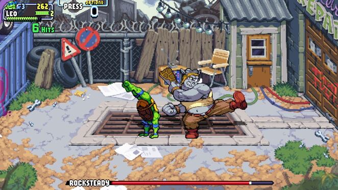 Прохождение Teenage Mutant Ninja Turtles: Shredder’s Revenge Wingnut: как победить Рокстеди?