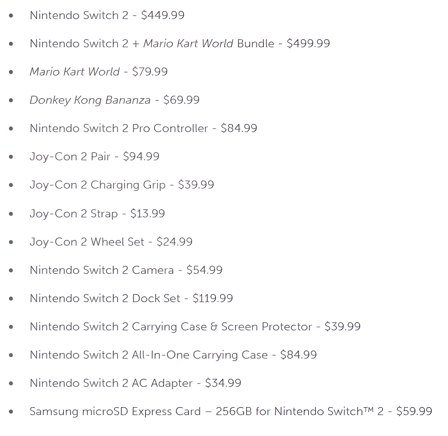 Большой запуск: Nintendo начнет принимать предзаказы на Switch 2 в США уже 24 апреля — цена останется прежней