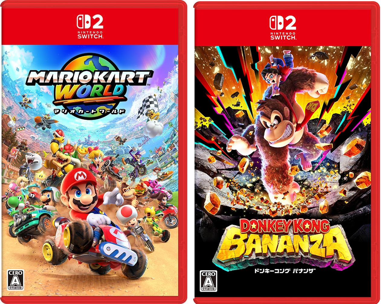 Donkey Kong Bananza для Nintendo Switch 2 дебютировала со второго места в японском чарте — Mario Kart World остается на первом