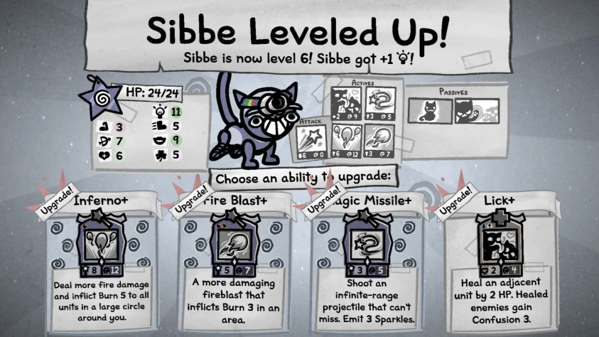 Под конец путешествия имеющиеся способности кота можно улучшить.