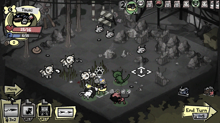 Когда коты и&amp;nbsp;противники стоят близко друг к&amp;nbsp;другу, иногда непонятно, кто на&amp;nbsp;какой клетке расположен. Кнопка тактического зрения помогает разобраться.