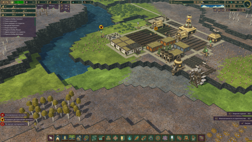 Timberborn: Обзор медитативного градостроя о бобрах