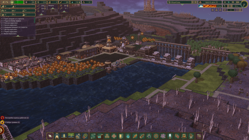 Timberborn: Обзор медитативного градостроя о бобрах